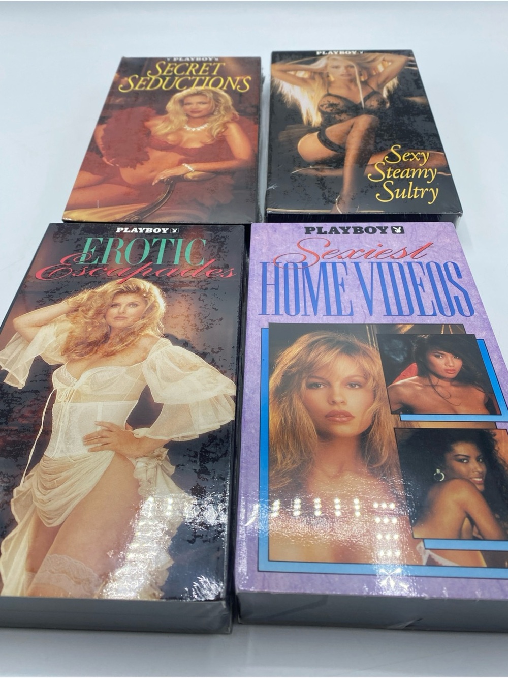 Vintage Adult VHS Video Cassettes Lot Playboy Erotic Sexy Home Video Seductions